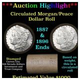 ***Auction Highlight*** Full Morgan/Peace silver d
