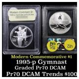 1995-P Olympic Gymnast Modern Commem Dollar $1 Gra