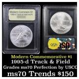 1995-d OlympicsTrack & Field Modern Commem Dollar
