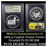 2001-P Capitol Modern Commem Dollar $1 Grades GEM+