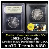 1992-p Olympics Modern Commem Half Dollar 50c Grad