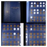 Partial Lincoln Cent  book 1909-1940 72 coins
