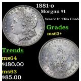 1881-o Morgan Dollar $1 Grades Select+ Unc
