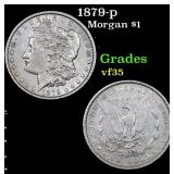 1879-p Morgan Dollar $1 Grades vf++