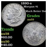 1890-s Morgan Dollar $1 Grades Choice AU