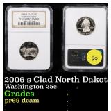 NGC 2006-s Clad North Dakota Washington Quarter 25