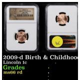 NGC 2009-d Birth & Childhood Lincoln Cent 1c Grade