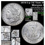 1878/1-p 7tf Vam 168 Morgan Dollar $1 Grades Choic
