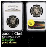 NGC 2000-s Clad Kennedy Half Dollar 50c Graded pr6