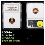 2004-s Lincoln Cent 1c Graded pr69 rd dcam By NGC