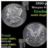 1890-p Morgan Dollar $1 Grades Select Unc DMPL