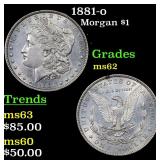 1881-o Morgan Dollar $1 Grades Select Unc