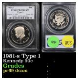 PCGS 1981-s Type 1 Kennedy Half Dollar 50c Graded