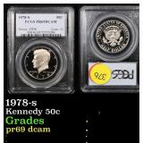 PCGS 1978-s Kennedy Half Dollar 50c Graded pr69 dc
