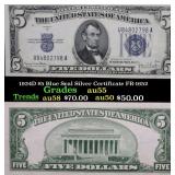1934D $5 Blue Seal Silver Certificate FR-1652 Grad