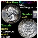 ***Auction Highlight*** 1964-p Washington Quarter