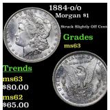 1884-o/o Morgan Dollar $1 Grades Select Unc