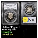 PCGS 1981-s Type 1 Kennedy Half Dollar 50c Graded