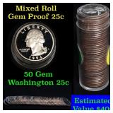 Proof Mixed Washington Quarter 25c roll, 40 pieces