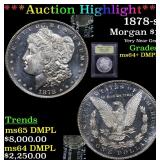*Highlight* 1878-s Morgan $1 Graded Choice Unc+ DM