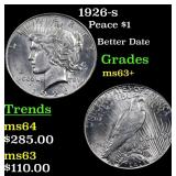 1926-s Peace $1 Grades Select+ Unc