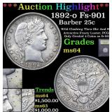 *Highlight* 1892-o Fs-901 Barber 25c Graded Choice