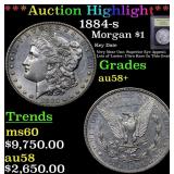 *Highlight* 1884-s Morgan $1 Graded Choice AU/BU S