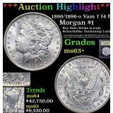 *Highlight* 1896/1896-o Vam 7 I4 R4 Morgan $1 Grad