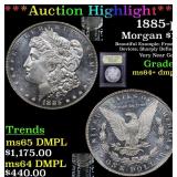 *Highlight* 1885-p Morgan $1 Graded Choice Unc+ DM