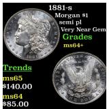 1881-s Morgan $1 Grades Choice+ Unc