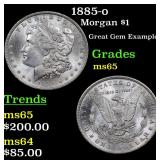 1885-o Morgan $1 Grades GEM Unc