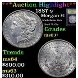 *Highlight* 1887-s Morgan $1 Graded Select+ Unc