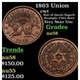 1863 Union cwt Grades Choice AU/BU Slider