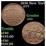 1836 New York HTT Grades vf+