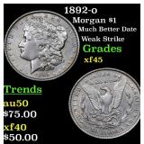 1892-o Morgan $1 Grades xf+