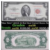 *Star Note* 1953A $2 Red Seal United States Note G
