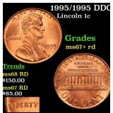 1995/1995 DDO Lincoln 1c Grades GEM++ RD