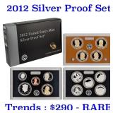 2012 United Staes Mint Silver Proof Set With COA