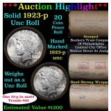 ***Auction Highlight*** 1923-p Uncirculated Peace