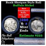 Buffalo Nickel Shotgun Roll in Old Bank Style 