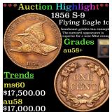 *Highlight* 1856 S-9 Flying Eagle 1c Graded Choice