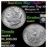 *Highlight* 1900-o/cc Top 100 Morgan $1 Graded Sel