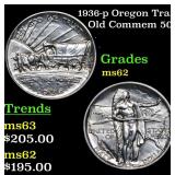 1936-p Oregon Trail Old Commem 50c Grades Select U