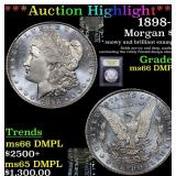 *Highlight* 1898-o Morgan $1 Graded GEM+ UNC DMPL