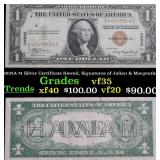 1935A $1 Silver Certificate Hawaii, Signatures of