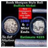 Buffalo Nickel Shotgun Roll in Old Bank Style 