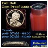 Proof 2000-s Sacagawea dollar roll $1, 20 pieces