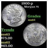 1900-p Morgan $1 Grades Select Unc