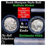 Buffalo Nickel Shotgun Roll in Old Bank Style 