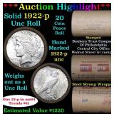 ***Auction Highlight*** 1922-p Uncirculated Peace